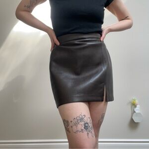 Brown Wilfred Mini Skirt